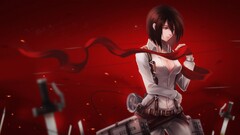 shingeki no kyojin mikasa ackerman Anime anime girls
