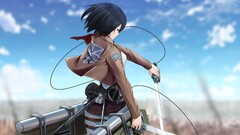 shingeki no kyojin mikasa ackerman Anime anime girls