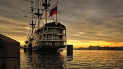 ship flag Russia St. Petersburg
