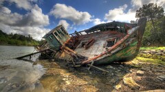 shipwreck wreck boat hdr