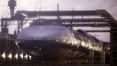 shipyard submarine cranes (machine) video games