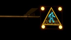 sign traffic traffic lights neon