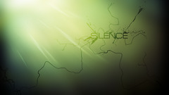 silence Typography digital art