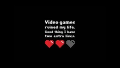 Simple Background black background pixelated video games