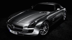 Simple Background Car vehicle numbers silver cars Mercedes-Benz