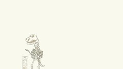 Simple Background humor skull Bones Minimalism