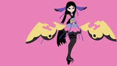 Simple Background Minimalism pink background Anime anime girls