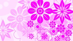 Simple Background pink Flowers abstract