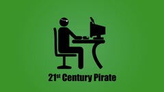 Simple Background piracy Minimalism computer humor