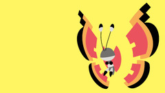 Simple Background Vivillon Minimalism Pokémon