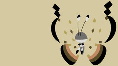 Simple Background Vivillon Minimalism Pokémon