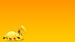 Simple Background yellow background Pokémon Pikachu
