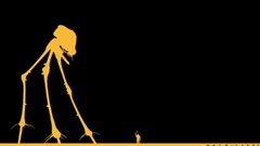 simple black background Minimalism Aliens robot Gordon Freeman