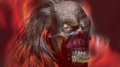 skull artwork face teeth