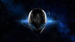 skull digital art alienware