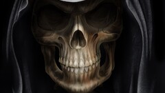 skull grim reaper dark fantasy fantasy art