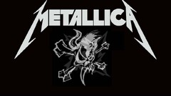 skull Metallica Minimalism Music Big 4 band logo
