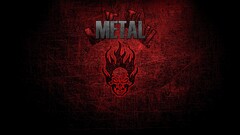 skull Music heavy metal red grunge