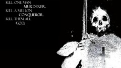 skull quote fantasy art Typography