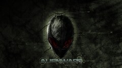 skull red eyes alienware