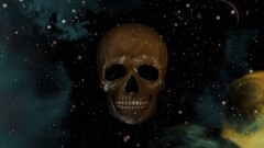 skull space art Space digital art