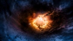 sky digital art space art Space