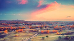 sky landscape red nature horizon clouds
