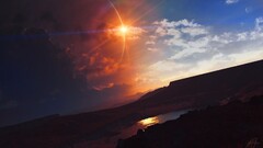 sky nature sunlight landscape clouds