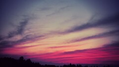 sky nature sunset clouds silhouette