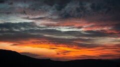 sky skyscape sunset orange sky