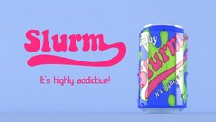 Slurm cartoon Simple Background