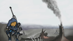 smoke alone gun desert comics