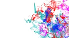 smoke colorful digital art