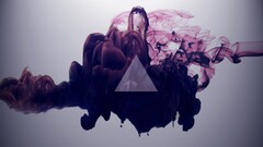 smoke digital art Minimalism triangle