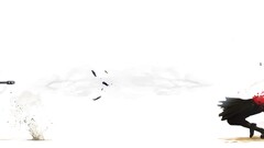 sniper rifle pistol petals flower petals Anime anime girls