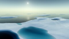 snow ice bliss render digital art landscape