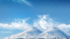 snow Mountains digital art planet Space