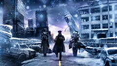 snow winter digital art romantically apocalyptic apocalyptic