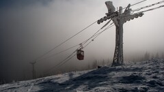 snow winter ski lifts