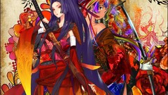 snyp sword Katana original characters anime girls warrior Anime