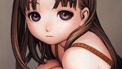 soft shading Murata Range anime girls face Anime purple eyes