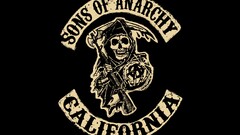 sons of anarchy TV series skull logo Beige