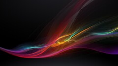 Sony abstract waveforms digital art colorful