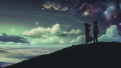 Space Anime Stars 5 centimeters per second