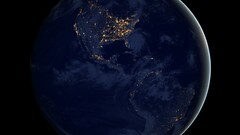 space art cgi render Earth North America USA