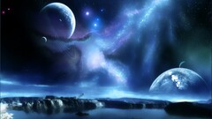 space art digital art planet