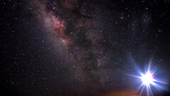 space art digital art sky lights