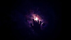 space art digital art Space hands dark