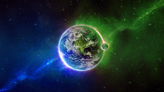 space art Earth planet digital art