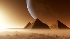 space art Egypt pyramid